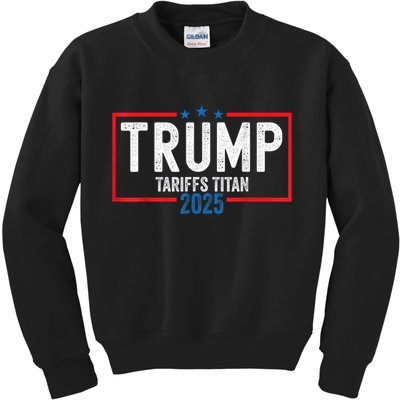 Trump Tariffs Titan 2025 Standing Up To China Patriot Kids Sweatshirt