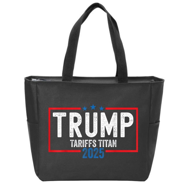 Trump Tariffs Titan 2025 Standing Up To China Patriot Zip Tote Bag