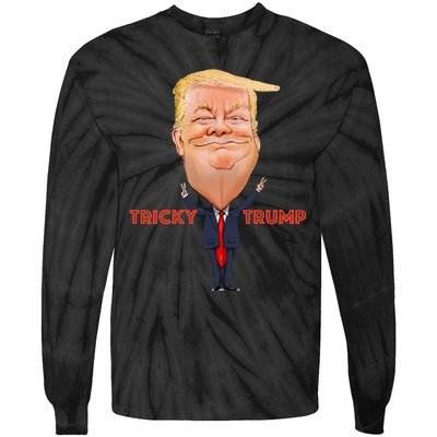 Tricky Trump Tie-Dye Long Sleeve Shirt