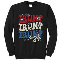 Trump Trump Trump 2024 Retro Groovy Sweatshirt