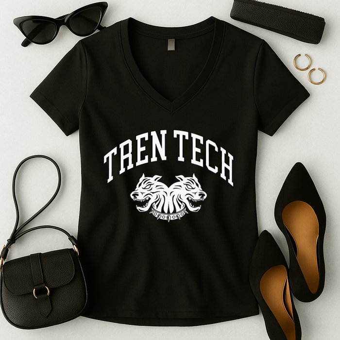 Tren Tech Women's V-Neck T-Shirt