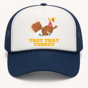 Trot That Turkey Runners Thanksgiving Marathon Running Gift Trucker Hat