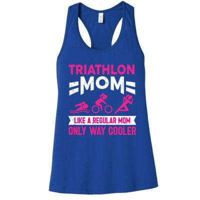 Triatlon Triathlete Triathlon Mom Gift Women's Racerback Tank