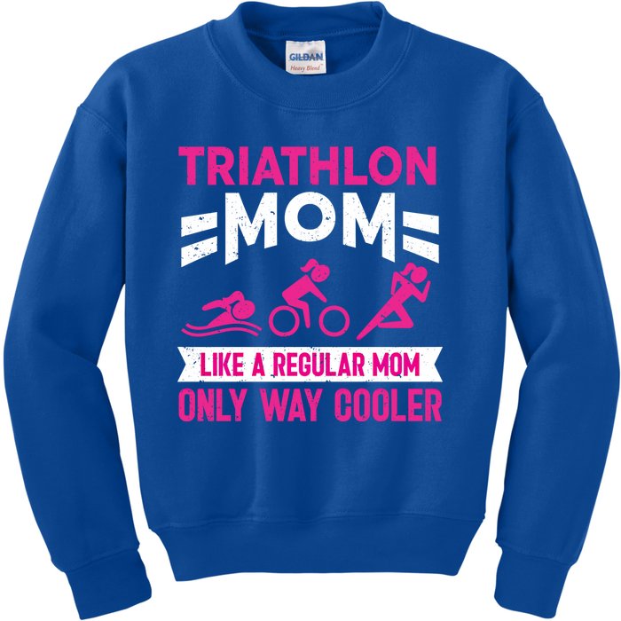 Triatlon Triathlete Triathlon Mom Gift Kids Sweatshirt