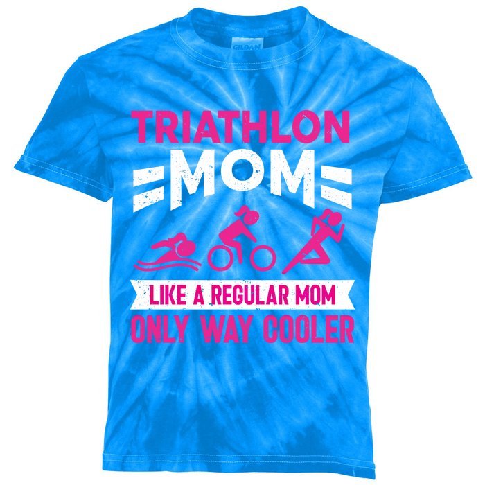 Triatlon Triathlete Triathlon Mom Gift Kids Tie-Dye T-Shirt