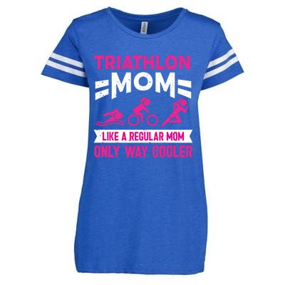 Triatlon Triathlete Triathlon Mom Gift Enza Ladies Jersey Football T-Shirt