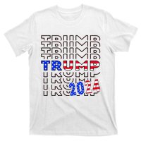 Trump Trump Trump 2024 Retro Funny T-Shirt