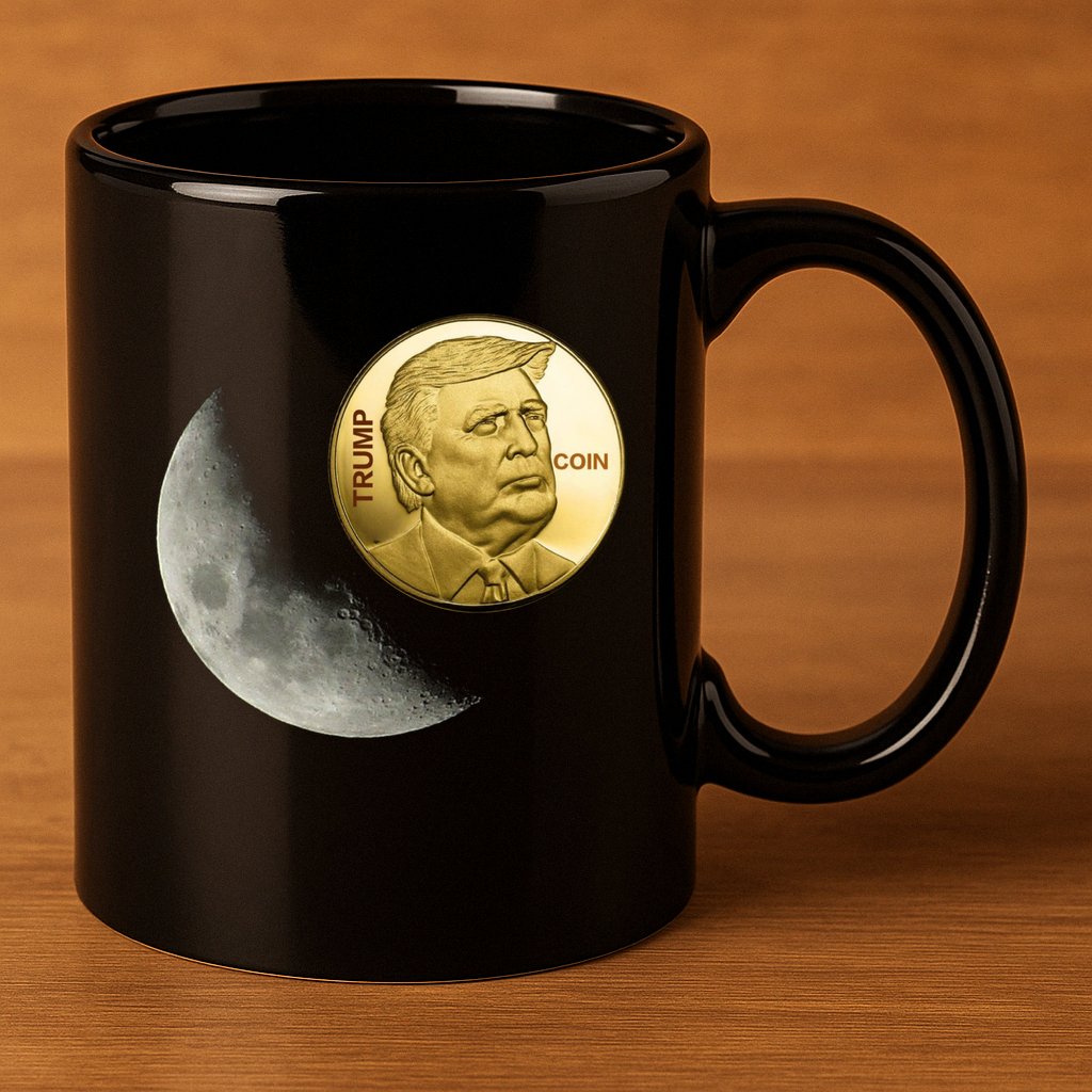 $Trump To The Moon 11oz C Handle Ceramic Mug
