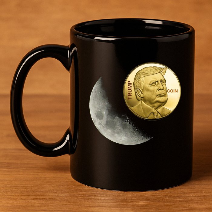 $Trump To The Moon 11oz C Handle Ceramic Mug