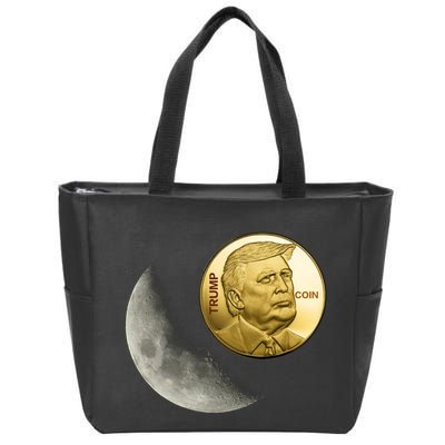 $Trump To The Moon Zip Tote Bag