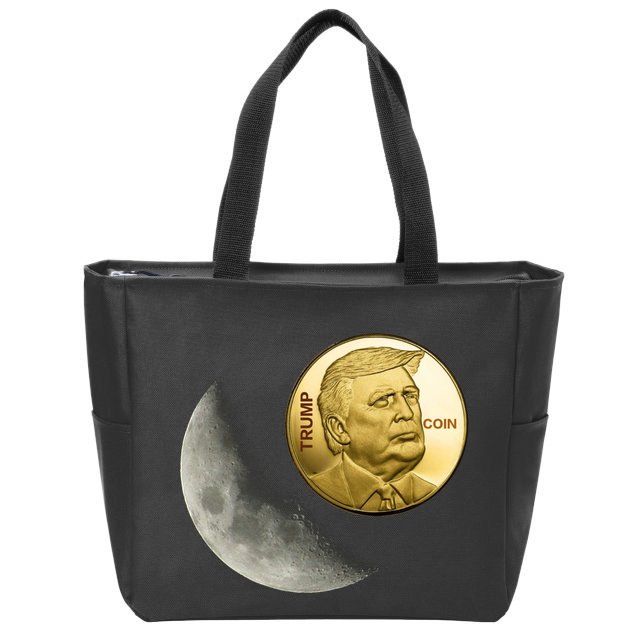 $Trump To The Moon Zip Tote Bag