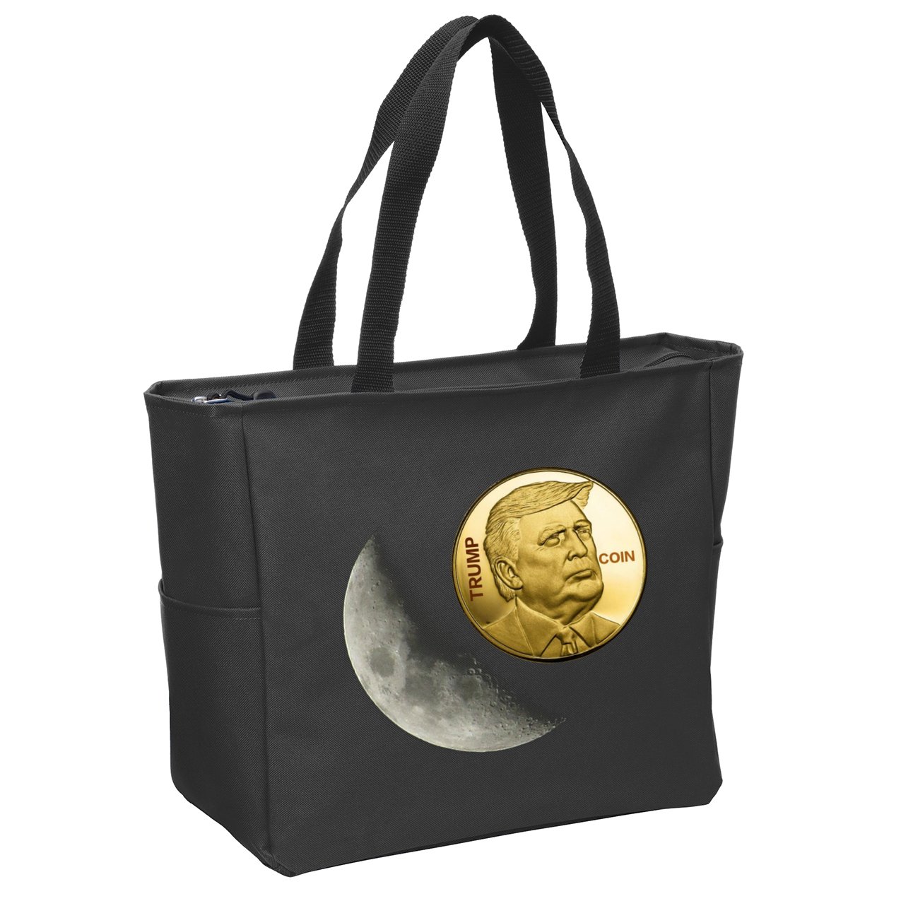 $Trump To The Moon Zip Tote Bag