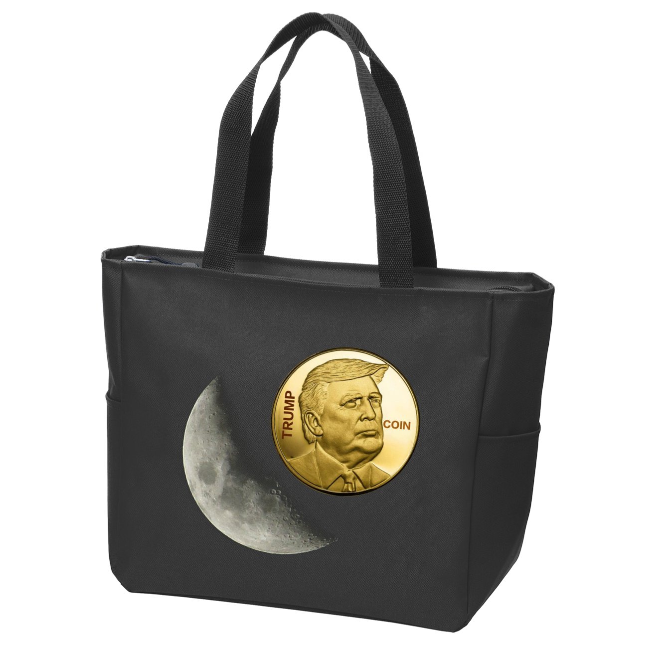 $Trump To The Moon Zip Tote Bag
