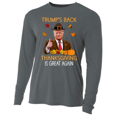 Trump Thanksgiving Turkey Autumn Fall Thankful Cooling Performance Long Sleeve Crew