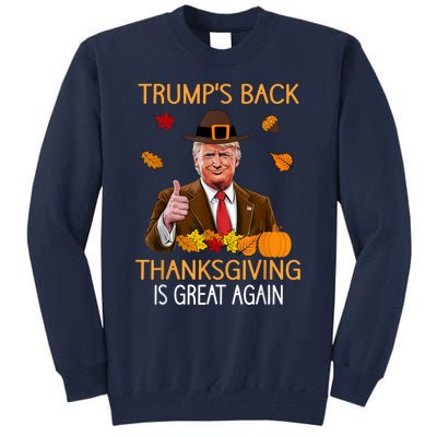 Trump Thanksgiving Turkey Autumn Fall Thankful Tall Sweatshirt