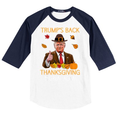 Trump Thanksgiving Turkey Autumn Fall Thankful Baseball Sleeve Shirt