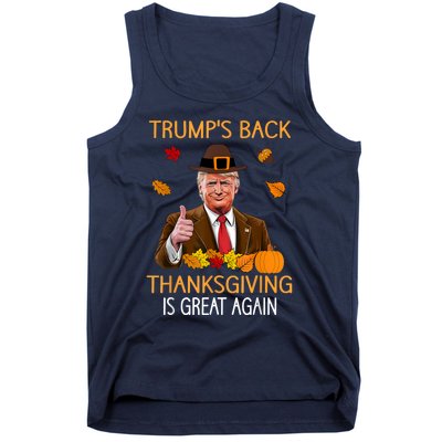 Trump Thanksgiving Turkey Autumn Fall Thankful Tank Top