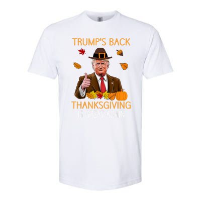 Trump Thanksgiving Turkey Autumn Fall Thankful Softstyle CVC T-Shirt