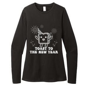 Toast To The New Year Party New YearS Eve Groovy Cool Gift Womens CVC Long Sleeve Shirt