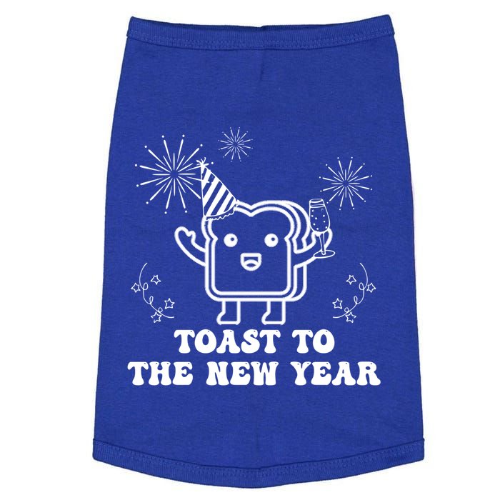 Toast To The New Year Party New YearS Eve Groovy Cool Gift Doggie Tank