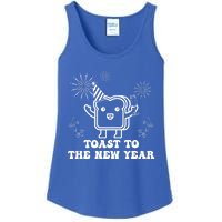 Toast To The New Year Party New YearS Eve Groovy Cool Gift Ladies Essential Tank