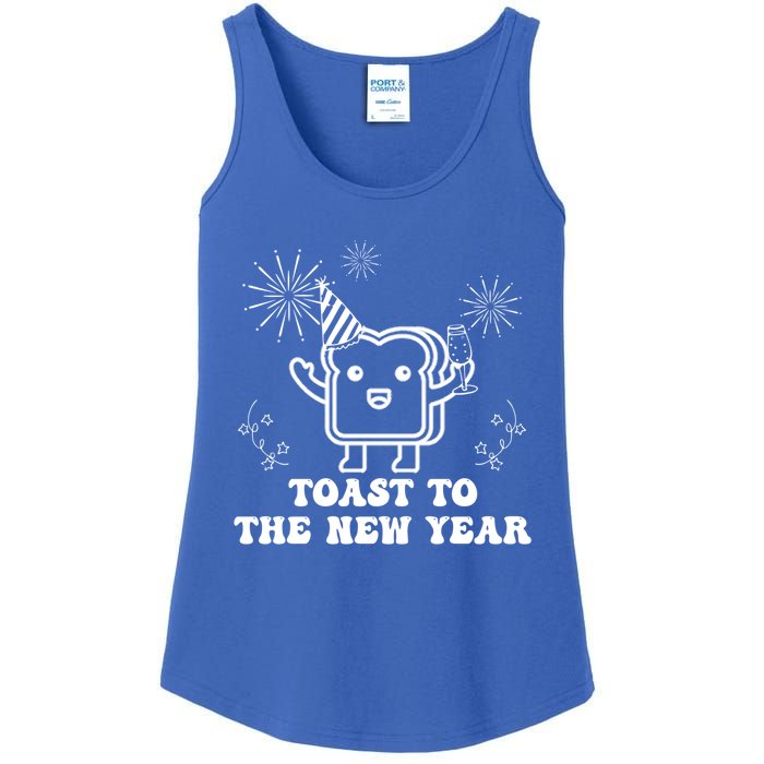 Toast To The New Year Party New YearS Eve Groovy Cool Gift Ladies Essential Tank