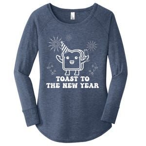 Toast To The New Year Party New YearS Eve Groovy Cool Gift Women's Perfect Tri Tunic Long Sleeve Shirt