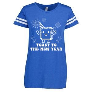 Toast To The New Year Party New YearS Eve Groovy Cool Gift Enza Ladies Jersey Football T-Shirt