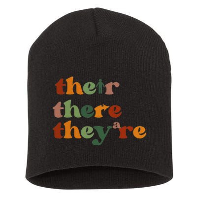 Their There They’Re Grammar Short Acrylic Beanie