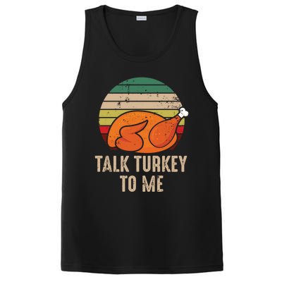 Thankgiving Turkey Talk Turkey To Me Retro Cool Gift PosiCharge Competitor Tank