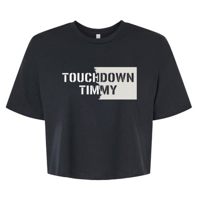 Touchdown Timmy Tim Walz Bella+Canvas Jersey Crop Tee