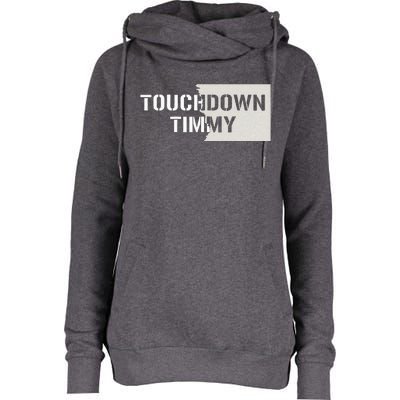 Touchdown Timmy Tim Walz Womens Funnel Neck Pullover Hood