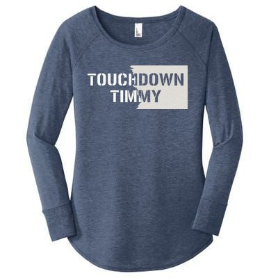 Touchdown Timmy Tim Walz Women's Perfect Tri Tunic Long Sleeve Shirt