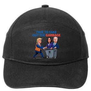 Time To Take Out The Garbage Funny Garbage For Trump 2024 7-Panel Snapback Hat