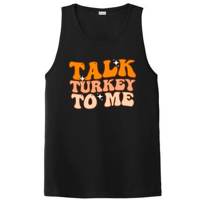 Talk Turkey To Me Funny Thanksgiving Dinner Gift PosiCharge Competitor Tank