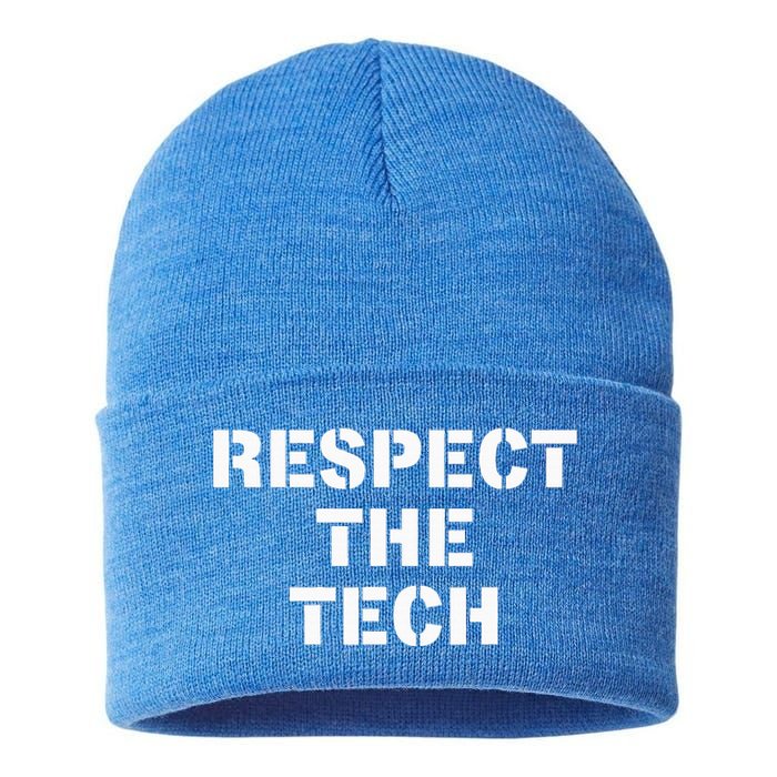 Theater Tech Technician Stage Crew Stagehand Gift Sustainable Knit Beanie