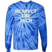 Theater Tech Technician Stage Crew Stagehand Gift Tie-Dye Long Sleeve Shirt