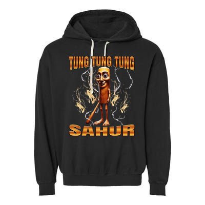 Tung Tung Tung Sahur Garment-Dyed Fleece Hoodie