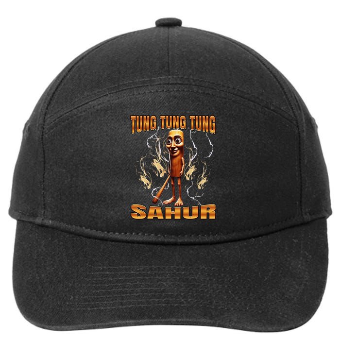 Tung Tung Tung Sahur 7-Panel Snapback Hat