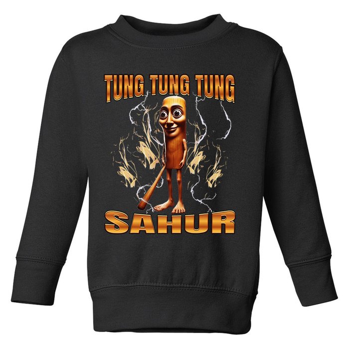Tung Tung Tung Sahur Toddler Sweatshirt