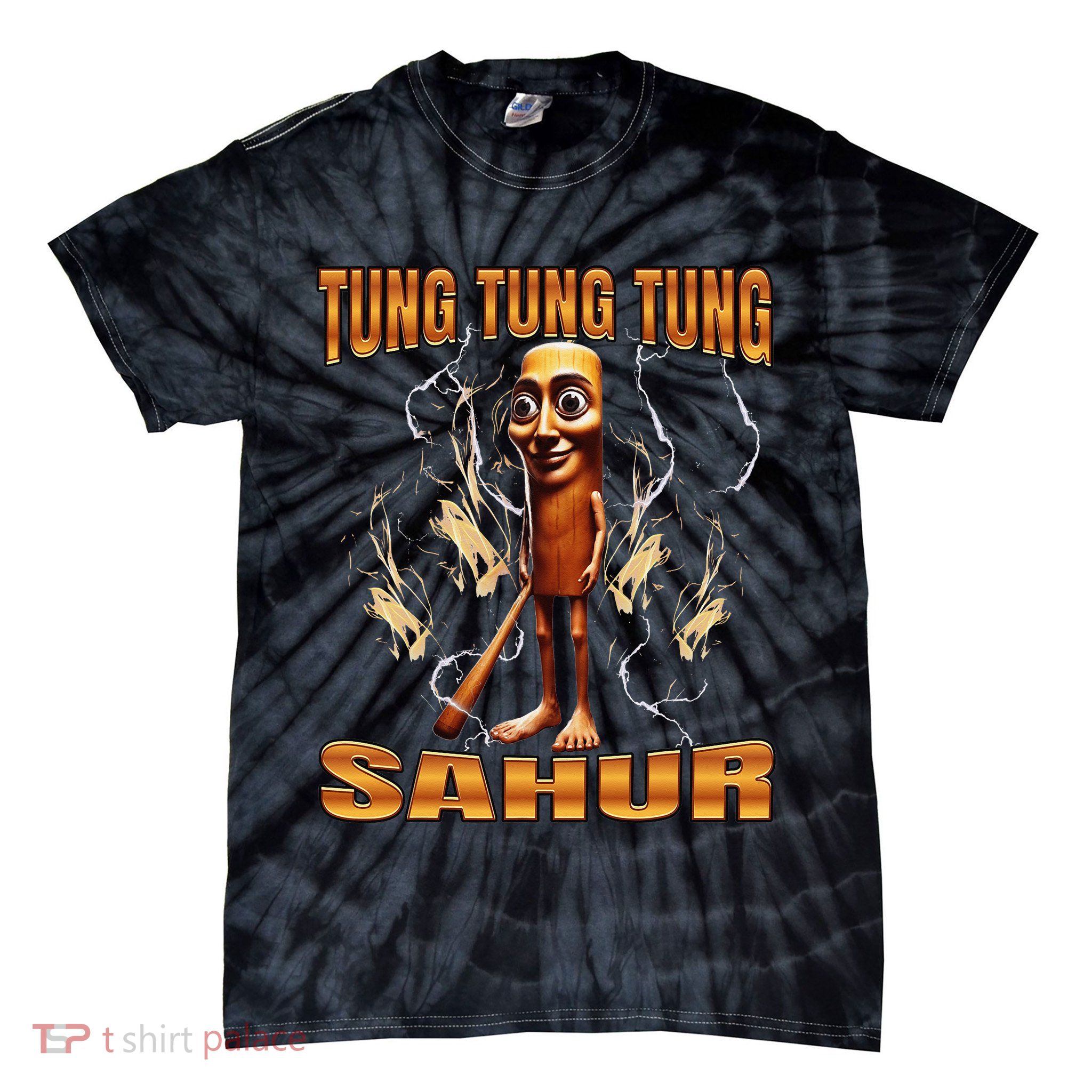 Tung Tung Tung Sahur Tie-Dye T-Shirt
