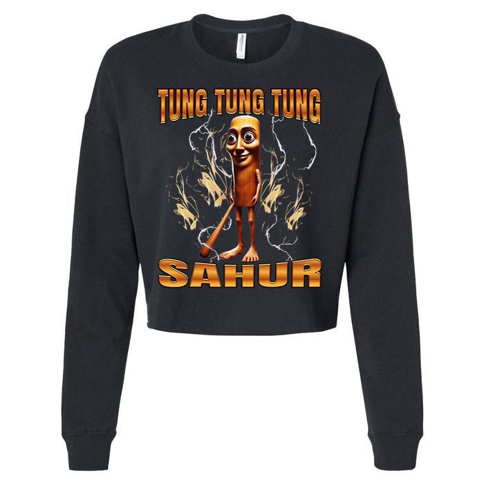 Tung Tung Tung Sahur Cropped Pullover Crew