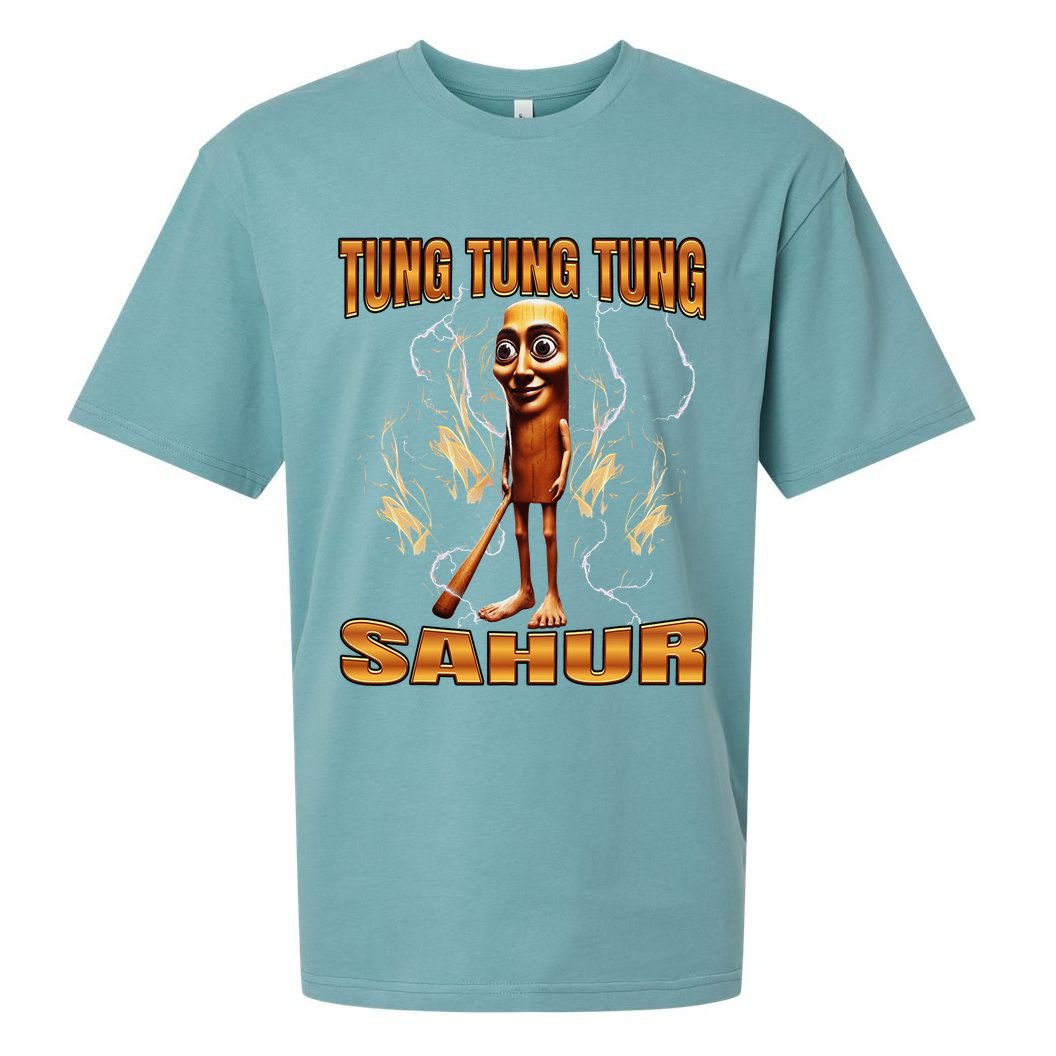 Tung Tung Tung Sahur Sueded Cloud Jersey T-Shirt