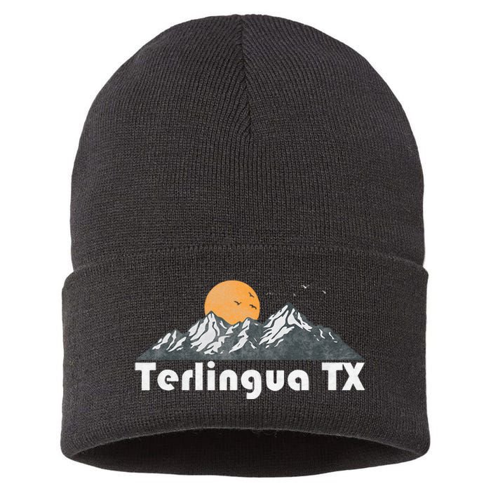 Terlingua Texas Tx Vintage 70s Sustainable Knit Beanie