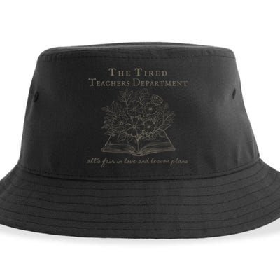 The Tired Teachers Department Teacher Duty Off Sustainable Bucket Hat