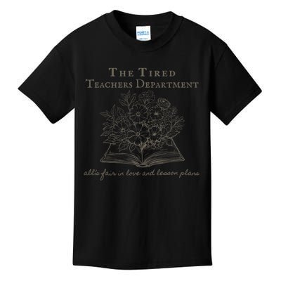 The Tired Teachers Department Teacher Duty Off Kids T-Shirt