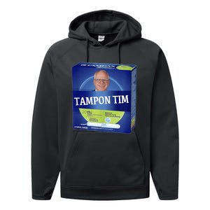 Tampontim Tampon Tim Funny Kamalas Vice President Tim Walz Performance Fleece Hoodie