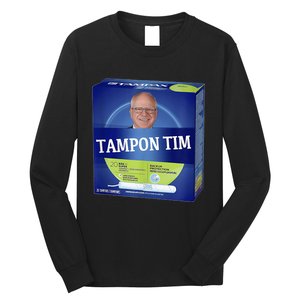 Tampontim Tampon Tim Funny Kamalas Vice President Tim Walz Long Sleeve Shirt