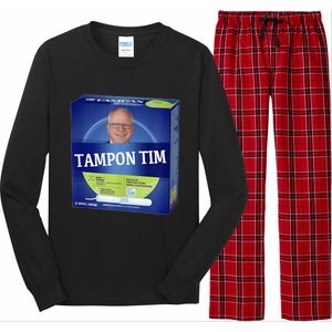 Tampontim Tampon Tim Funny Kamalas Vice President Tim Walz Long Sleeve Pajama Set