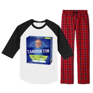 Tampontim Tampon Tim Funny Kamalas Vice President Tim Walz Raglan Sleeve Pajama Set